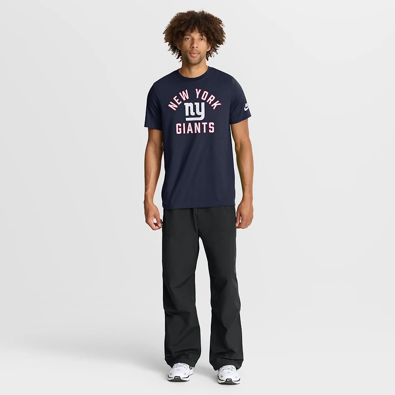 Men's Nike Navy New York Giants Favorable Timeline Tri-Blend T-Shirt