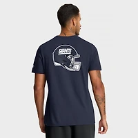 Men's Nike Navy New York Giants Rewind Front and Back Hit Essential T-Shirt