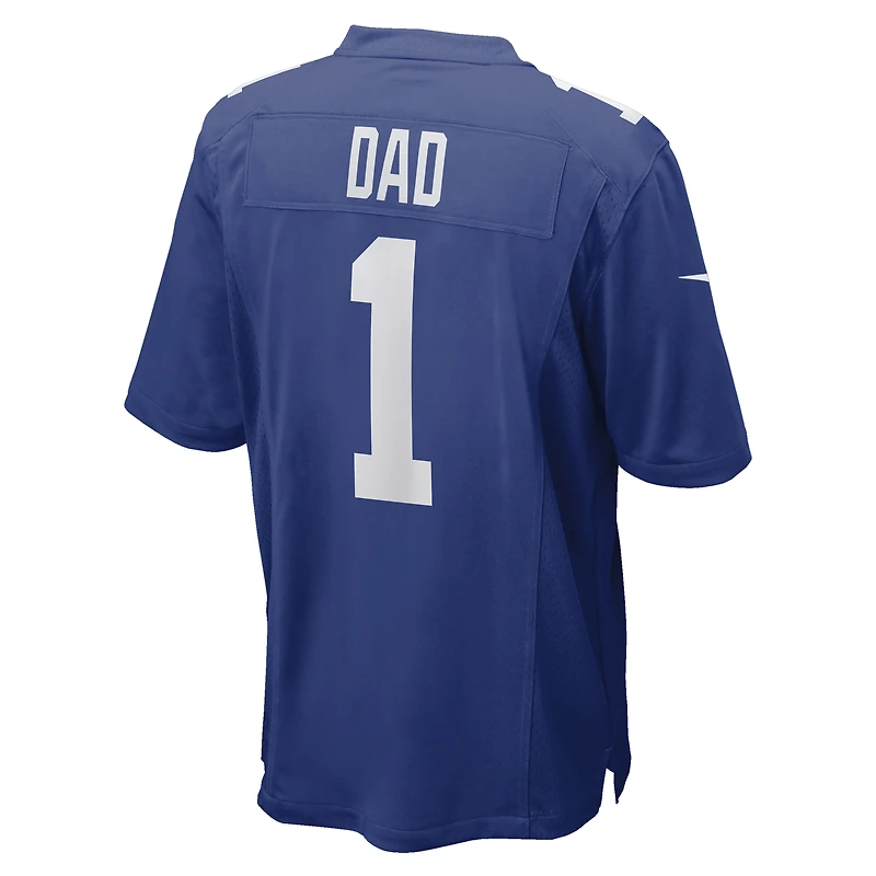 Maillot de match numéro 1 Dad Royal New York Giants Nike pour homme