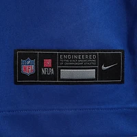 Men's Nike Number 1 Groom Royal New York Giants Game Jersey