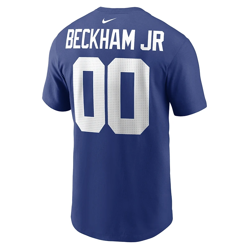 Men's Nike Odell Beckham Jr. Royal New York Giants Name & Number T-Shirt