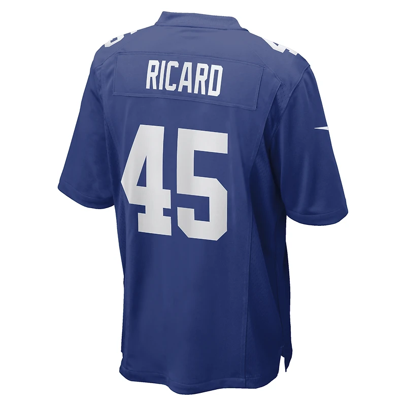 Men's Nike Patrick Ricard Royal New York Giants Team Game Jersey