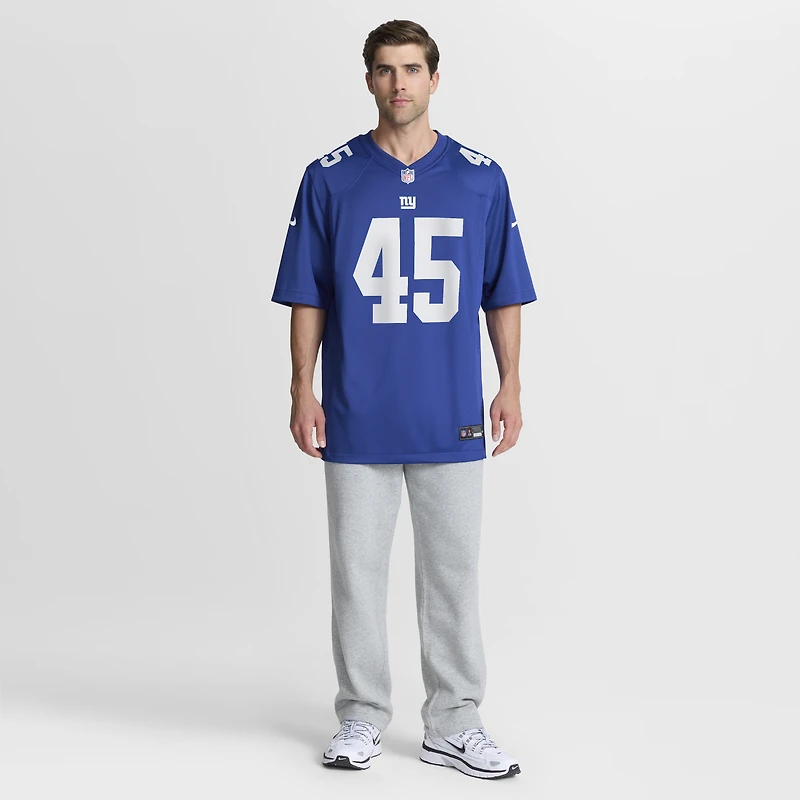 Maillot de match Nike Patrick Ricard Royal des Giants New York pour homme