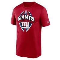 T-shirt Nike rouge New York Giants Legend Icon Performance pour homme