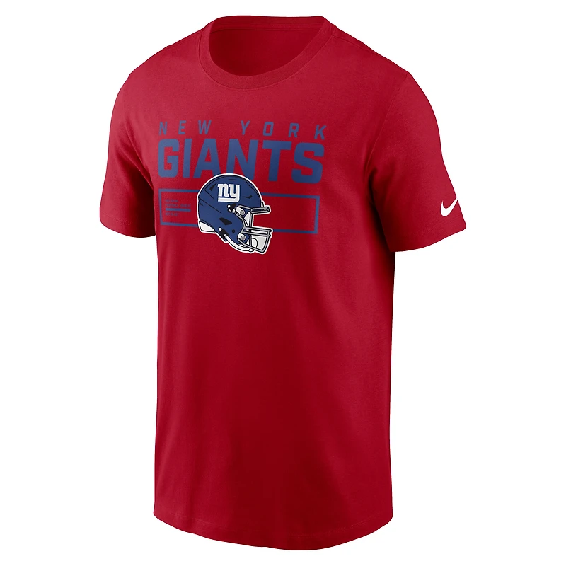Men's Nike Red New York Giants Primetime Helmet Essential T-Shirt