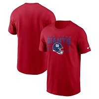 Men's Nike Red New York Giants Primetime Helmet Essential T-Shirt
