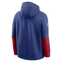 Men's Nike Royal New York Giants 2024 Sideline Club Pullover Hoodie