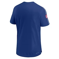 Men's Nike Royal New York Giants 2024 Sideline Coach UV Performance T-Shirt