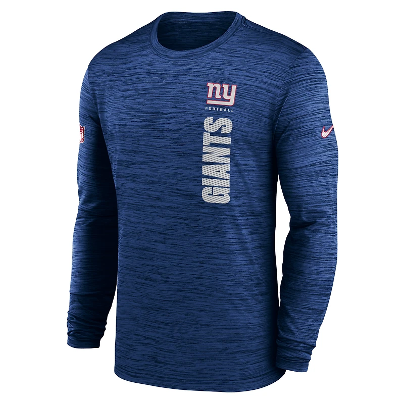 Men's Nike Royal New York Giants 2024 Sideline Velocity Performance Long Sleeve T-Shirt