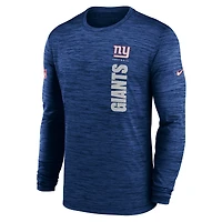 Men's Nike Royal New York Giants 2024 Sideline Velocity Performance Long Sleeve T-Shirt