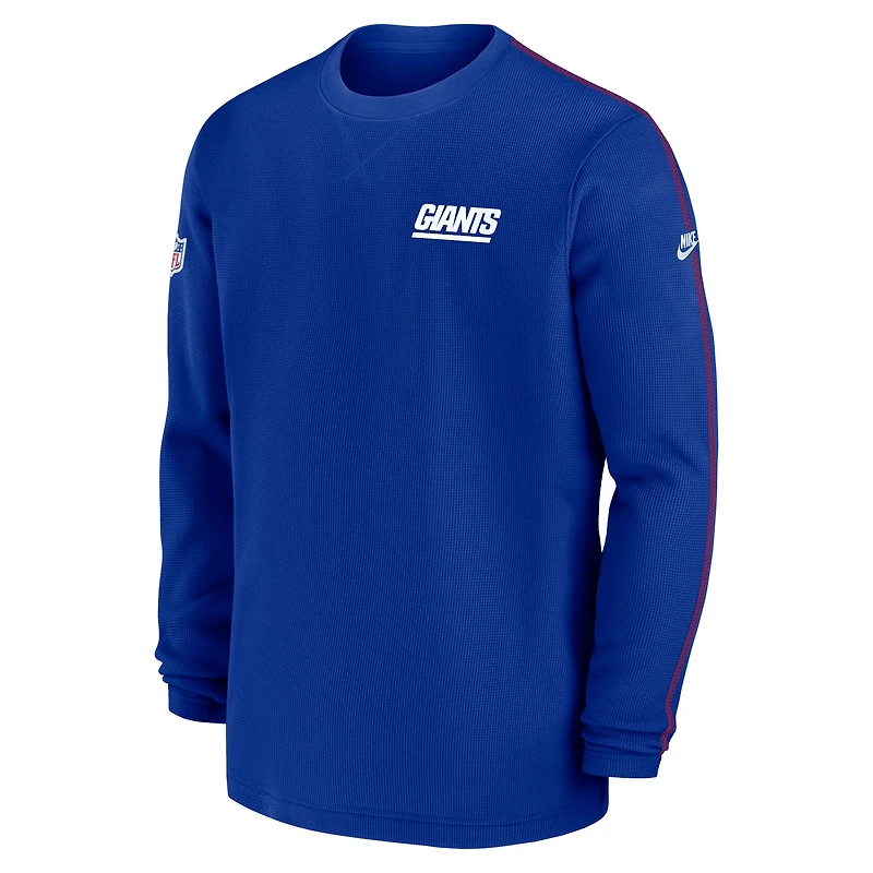 Men's Nike Royal New York Giants Alternate Logo Coach Long Sleeve Top