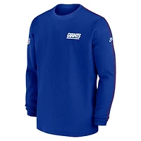 Men's Nike Royal New York Giants Alternate Logo Coach Long Sleeve Top