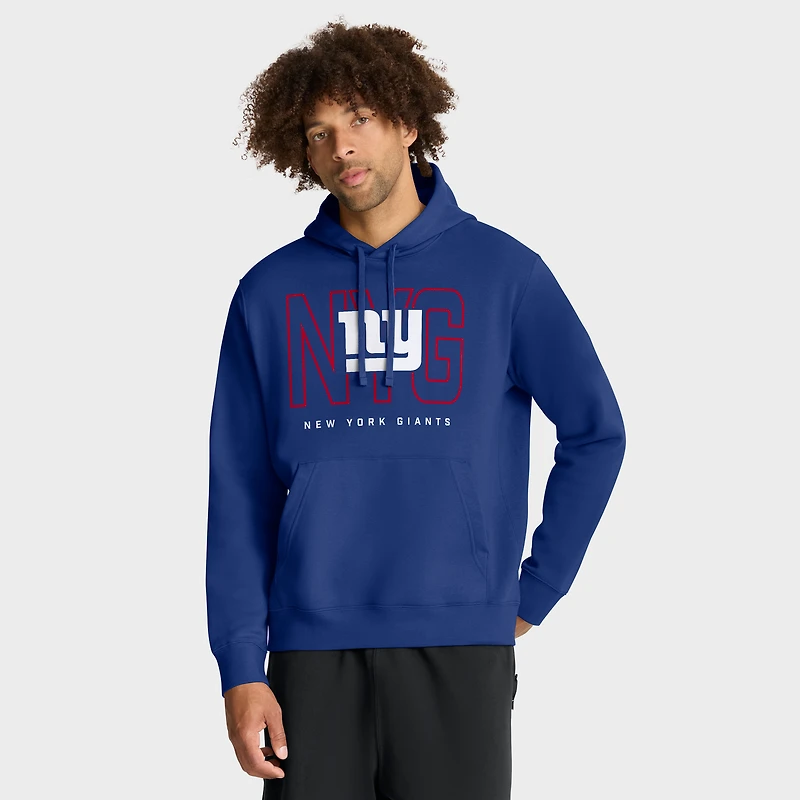 Sweat à capuche en polaire Nike Royal New York Giants Busted Play Club pour homme