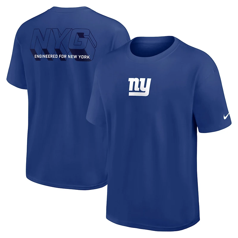 T-shirt Nike Royal New York Giants pour homme : Dominate The Game Essential Max90