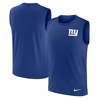 Men's Nike Royal New York Giants Large Logo Dri-FIT Muscle Tank Top