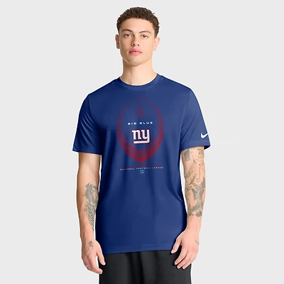 T-shirt Nike Dri-FIT Legend Icon des Giants de New York, bleu royal, pour homme