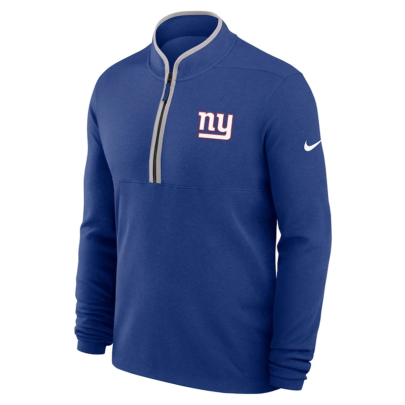 Men's Nike Royal New York Giants Lightweight Victory Dri-FIT Half-Zip Pullover