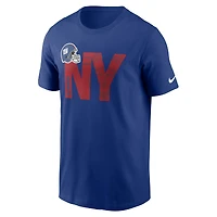 T-shirt essentiel local des Giants de New York Royal Nike pour homme