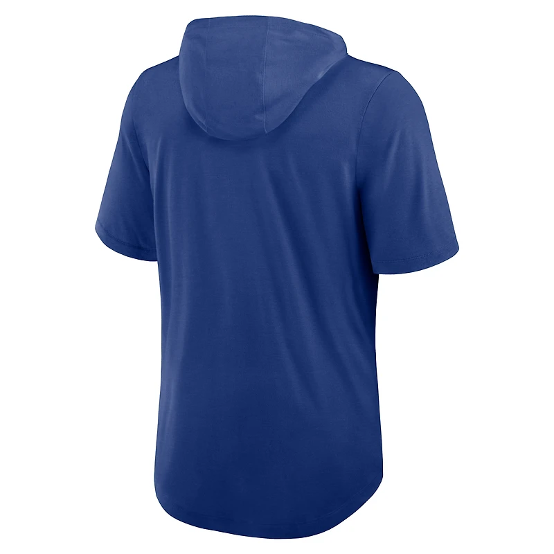 T-shirt à capuche Nike Royal New York Giants Lockup Tri-Blend pour homme