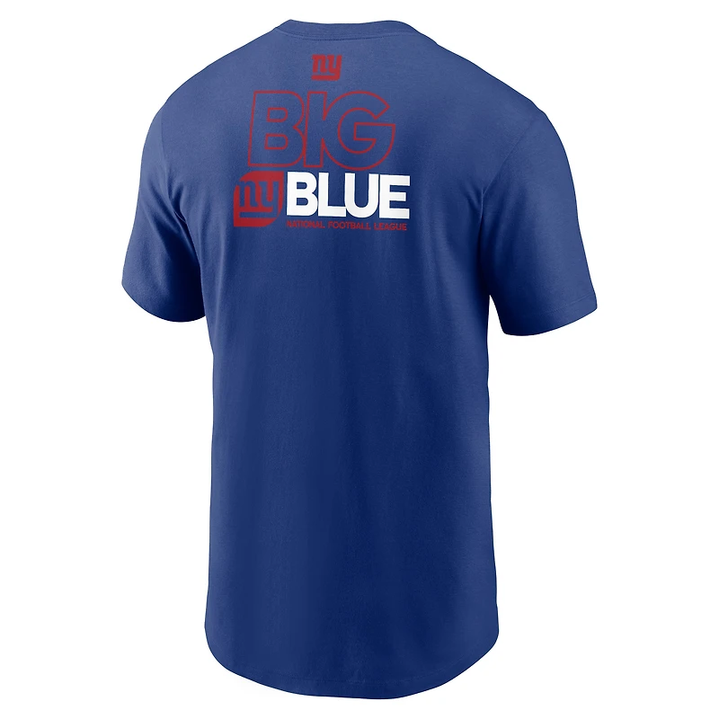 T-shirt Nike Royal New York Giants pour homme