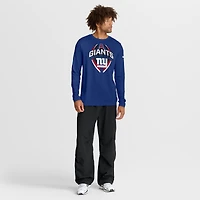 T-shirt Nike Royal New York Giants Primetime Legend Icon Performance à manches longues pour homme