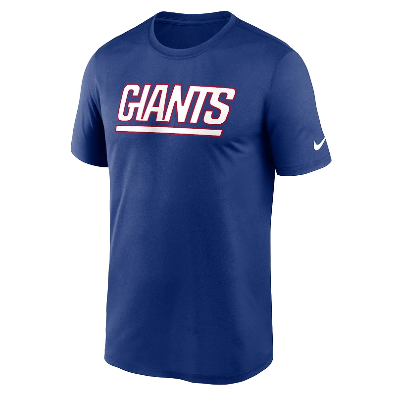 Men's Nike Royal New York Giants Primetime Legend Wordmark Dri-FIT T-Shirt