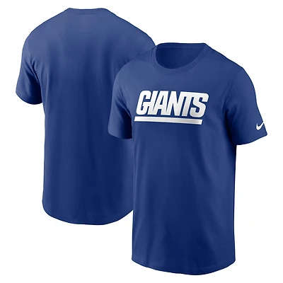 T-shirt essentiel Nike Royal New York Giants Primetime Wordmark pour homme