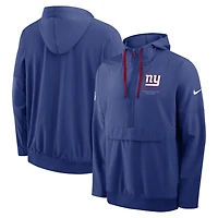 Veste anorak à demi-zip et capuche Nike Royal New York Giants pour homme
