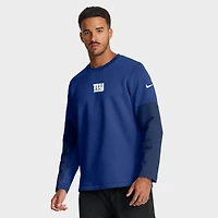 Men's Nike Royal New York Giants Sideline Coach Therma-FIT Long Sleeve T-Shirt