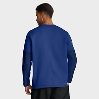 Men's Nike Royal New York Giants Sideline Coach Therma-FIT Long Sleeve T-Shirt