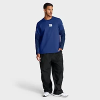 Men's Nike Royal New York Giants Sideline Coach Therma-FIT Long Sleeve T-Shirt