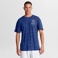 Men's Nike Royal New York Giants Sideline Double Covered Dri-FIT Velocity T-Shirt