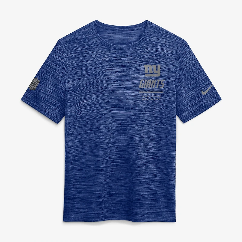 Men's Nike Royal New York Giants Sideline Double Covered Dri-FIT Velocity T-Shirt
