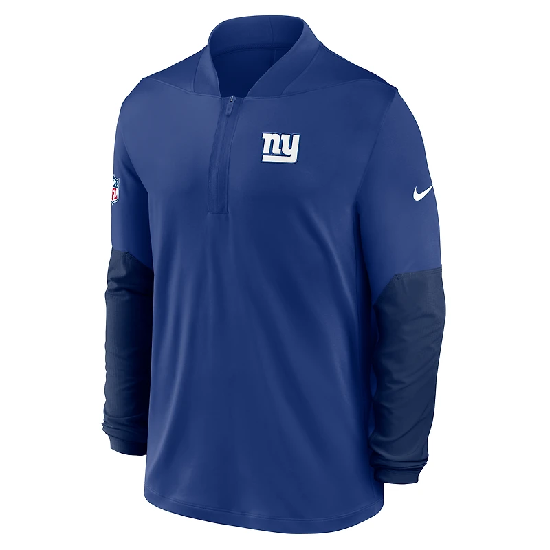 Men's Nike Royal New York Giants Sideline Dri-FIT Half-Zip Pullover