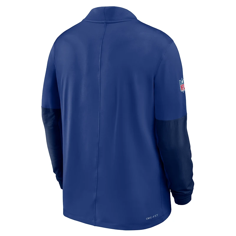 Men's Nike Royal New York Giants Sideline Dri-FIT Half-Zip Pullover