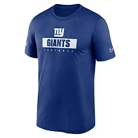 T-shirt Nike Royal New York Giants Sideline Legend Performance pour homme