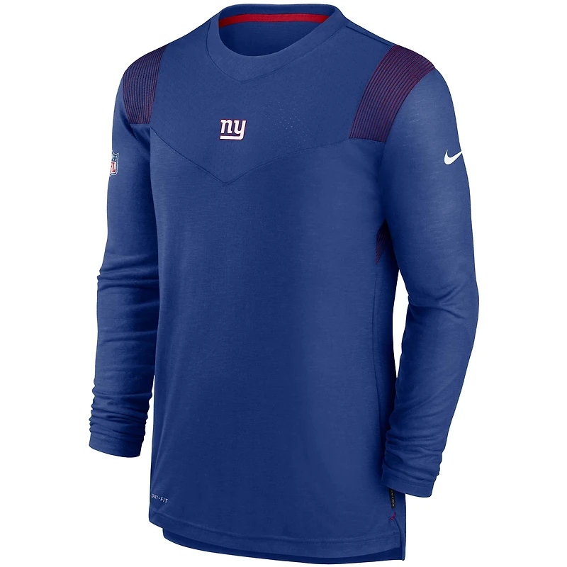 Men's Nike Royal New York Giants Sideline Player UV Performance Long Sleeve T-Shirt
