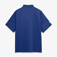 Men's Nike Royal New York Giants Sideline Short Sleeve Quarter-Zip Coaches Jacket