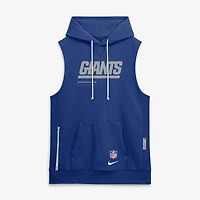 Men's Nike Royal New York Giants Sideline Standard Issue Dri-FIT Sleeveless Hoodie
