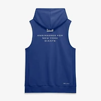 Sweat à capuche sans manches Nike Royal New York Giants Sideline Standard Issue Dri-FIT pour homme