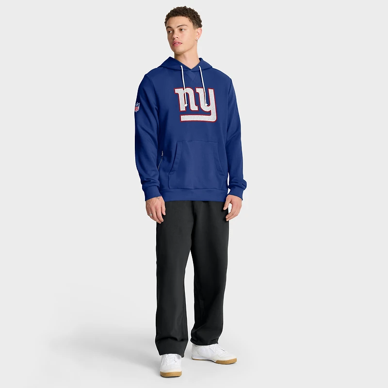 Sweat à capuche Nike Royal New York Giants Sideline Standard Issue Initial Home Dri-FIT pour homme
