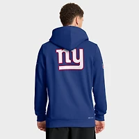 Sweat à capuche Nike Royal New York Giants Sideline Standard Issue Utility Player Dri-FIT entièrement zippé pour homme