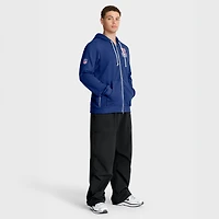 Sweat à capuche Nike Royal New York Giants Sideline Standard Issue Utility Player Dri-FIT entièrement zippé pour homme