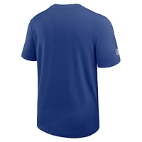 T-shirt d'entraîneur Nike Royal New York Giants Sideline UV Dri-Fit pour homme