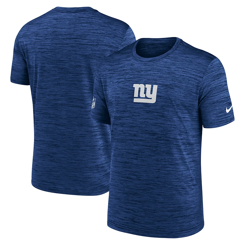 T-shirt Nike Royal New York Giants Sideline Velocity Dri-FIT pour homme