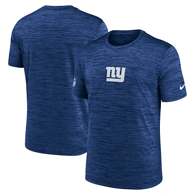 T-shirt Nike Royal New York Giants Sideline Velocity Dri-FIT pour homme