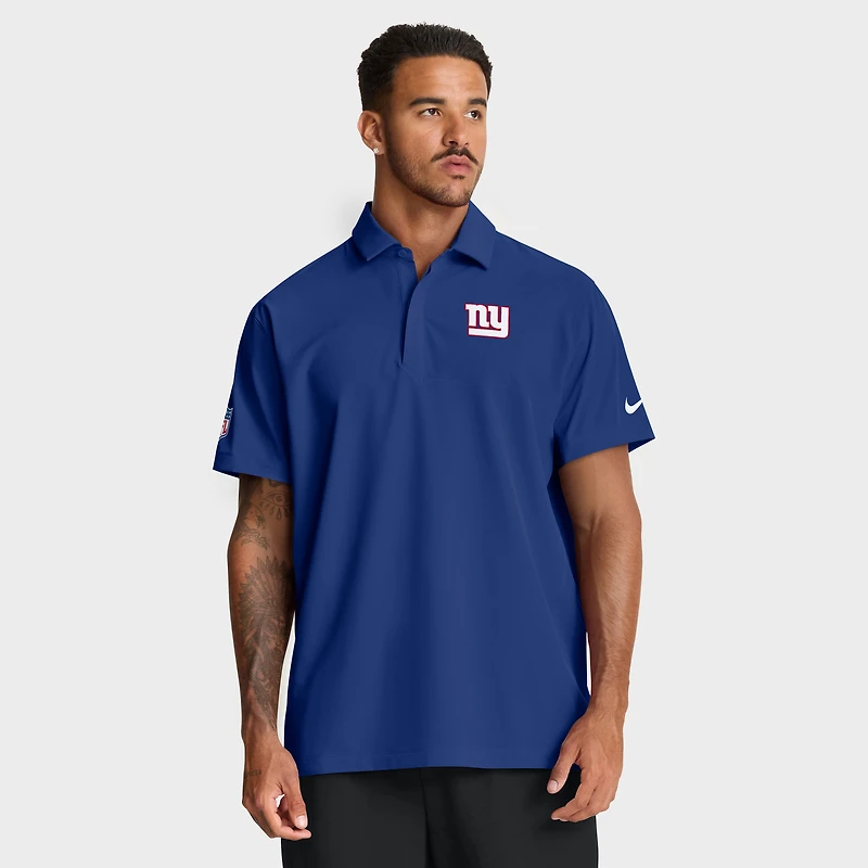 Men's Nike Royal New York Giants Sideline Woven Dri-FIT Polo