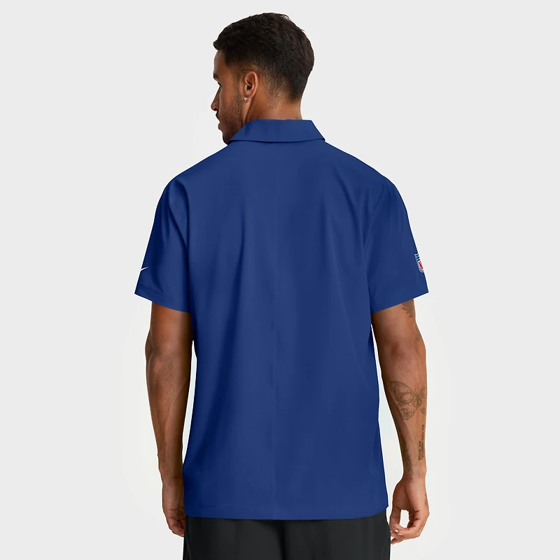 Polo tissé Nike Royal New York Giants Sideline Dri-FIT pour homme