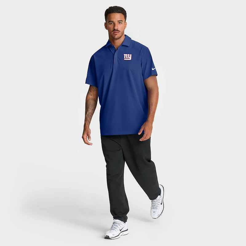 Men's Nike Royal New York Giants Sideline Woven Dri-FIT Polo