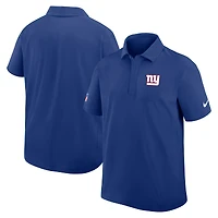 Polo tissé Nike Royal New York Giants Sideline Dri-FIT pour homme